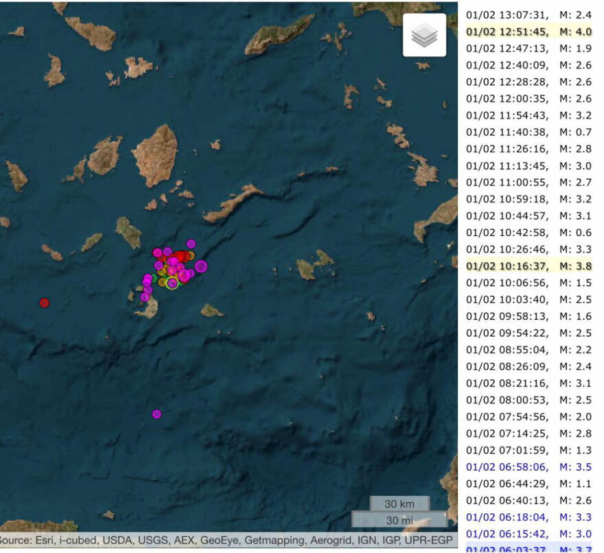 Μπαράζ σεισμών στις Κυκλάδες τις τελευταίες ώρες - Τι συμβαίνει με το ηφαίστειο της Σαντορίνης, αλλεπάλληλες δονήσεις σε Αμοργό