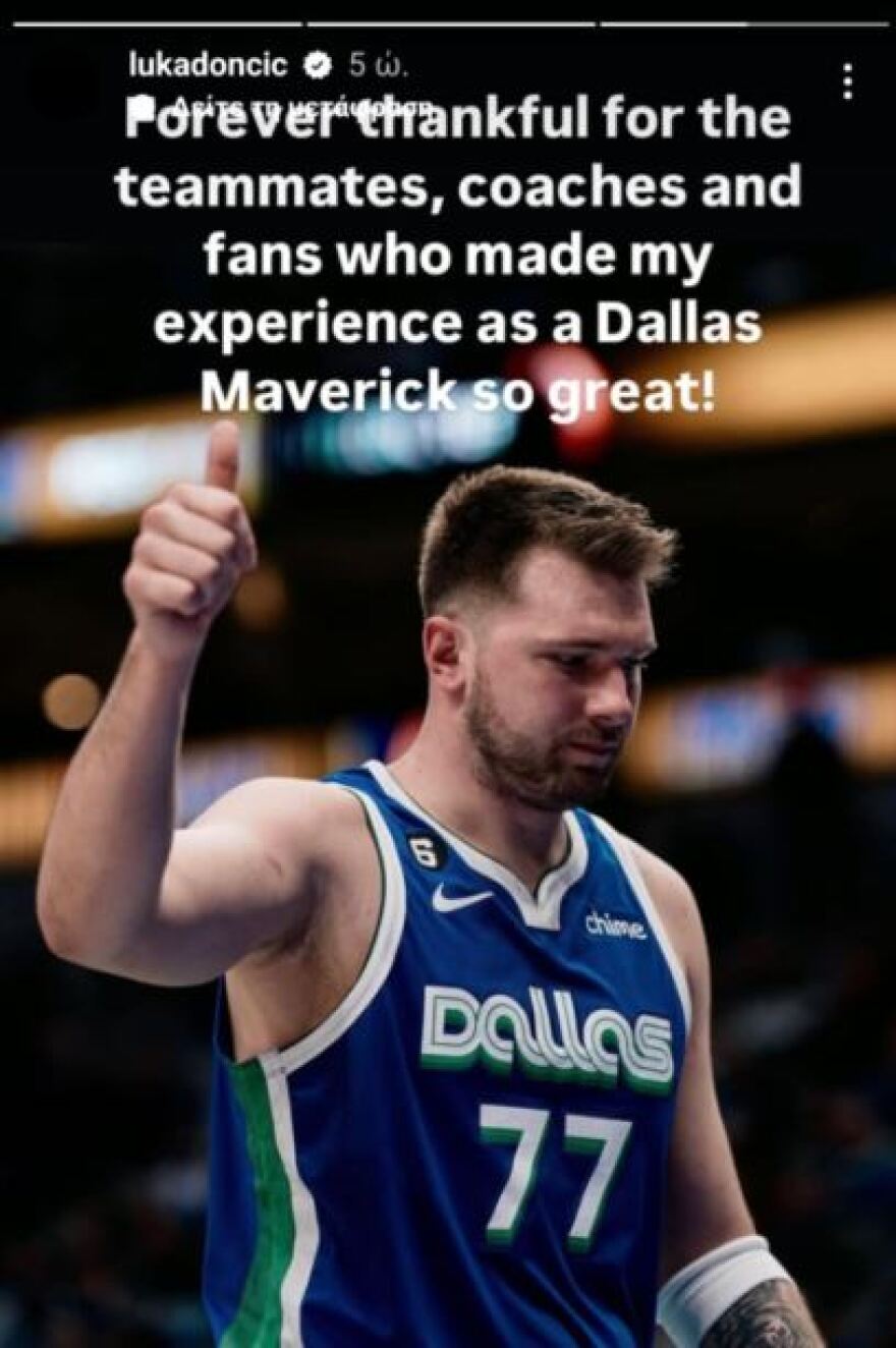 Λούκα Ντόντσιτς: Το αντίο στους Ντάλας Μάβερικς - «Νόμιζα ότι θα περνούσα όλη μου την καριέρα εδώ»