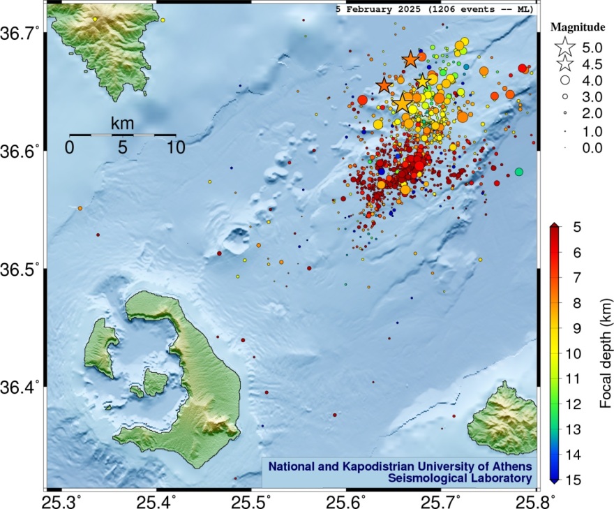 ΕΚΠΑ: Πώς ξεκίνησε η συνεχιζόμενη σεισμική δραστηριότητα στην Σαντορίνη - Τι έχει συμβεί στο παρελθόν