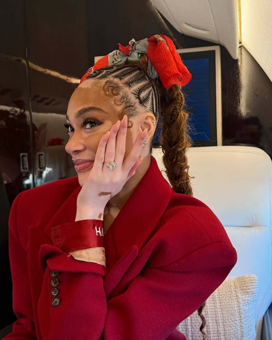 Η Γουίνι Χάρλοου είπε το μεγάλο «ναι» στον σύντροφό της, Κάιλ Κούζμα - Η πρόταση γάμου στο ιδιωτικό τζετ και το μονόπετρο δαχτυλίδι