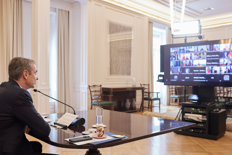 Μητσοτάκης: Επιτακτική ανάγκη να εργαστούμε όλοι για βιώσιμη ειρηνευτική διευθέτηση στην Ουκρανία