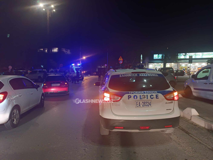 Τροχαίο με τραυματία οδηγό μηχανής στα Χανιά – Δείτε φωτογραφίες 