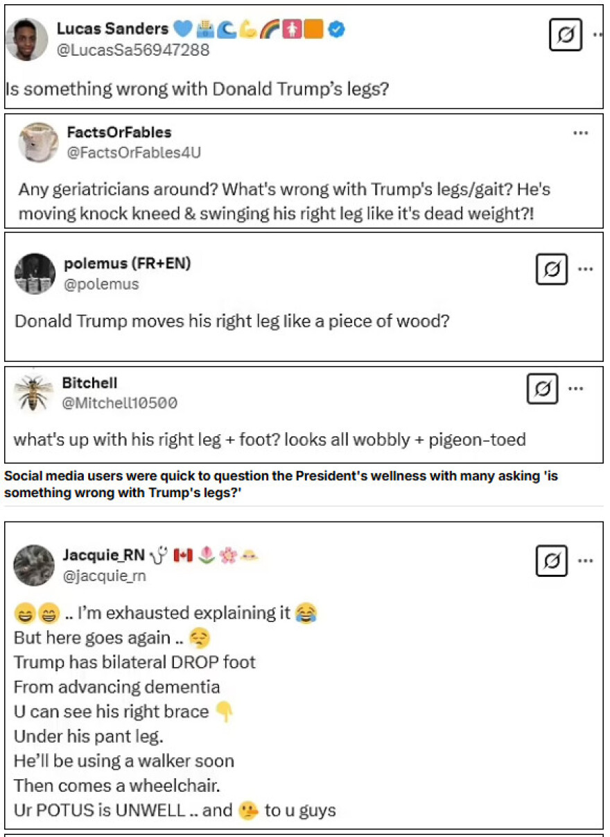 Ντόναλντ Τραμπ: Φήμες μετά από βίντεο που τον δείχνει να περπατά περίεργα - Τι απαντά η ομάδα του