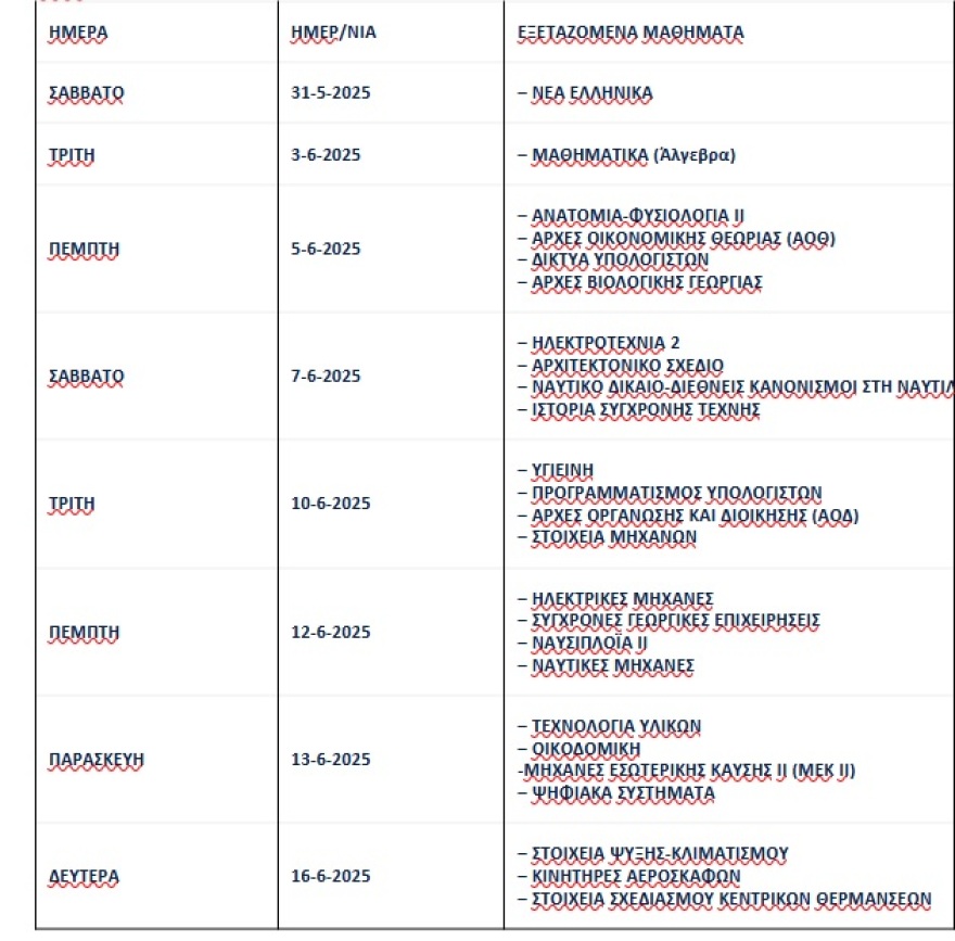 Πανελλαδικές εξετάσεις 2025: Ξεκινούν στις 30 Μαΐου - Το πρόγραμμα με τα μαθήματα