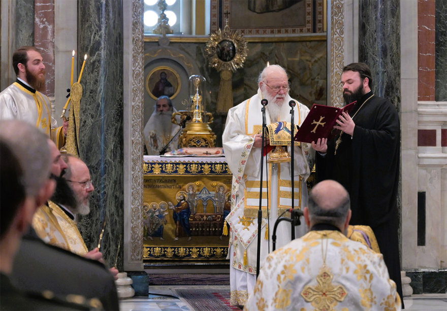 Κυριακή της Ορθοδοξίας: Τελέστηκε η λειτουργία στη Μητρόπολη Αθηνών, δείτε φωτογραφίες