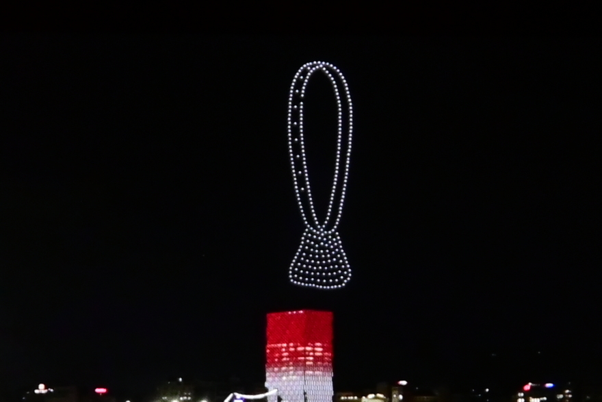 Ολυμπιακός: Ένα φαντασμαγορικό drone show για τα 100 χρόνια ιστορίας! Δείτε εικόνες και βίντεο