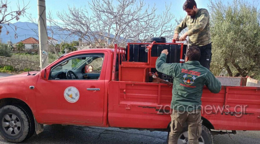 Φωτιά σε δασική έκταση σε χωριό των Χανίων, καίει σε διάσπαρτες εστίες - Ήχησε το 112