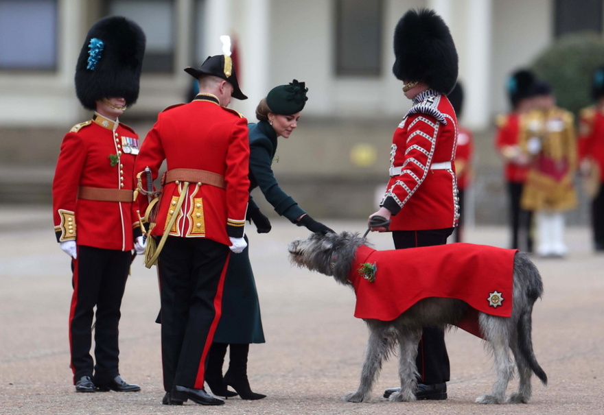 Η Κέιτ Μίντλετον γιόρτασε την ημέρα του Αγίου Πατρικίου με την Ιρλανδική Φρουρά - Δείτε βίντεο και φωτογραφίες