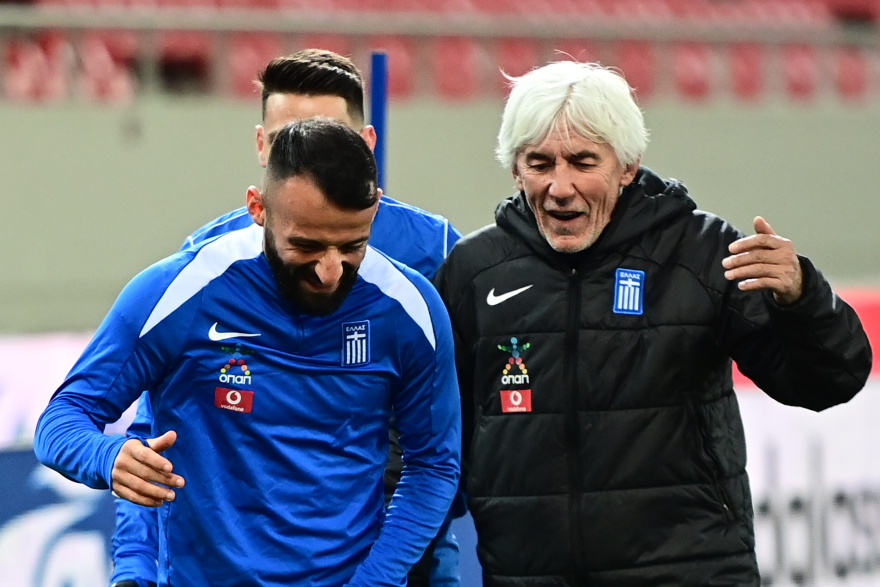 Η τελευταία προπόνηση της Εθνικής Ελλάδας στο Καραϊσκάκη πριν τον αγώνα με την Σκωτία - Βίντεο, φωτογραφίες