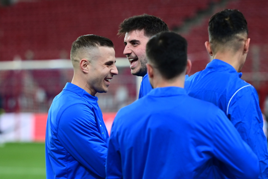 Η τελευταία προπόνηση της Εθνικής Ελλάδας στο Καραϊσκάκη πριν τον αγώνα με την Σκωτία - Βίντεο, φωτογραφίες