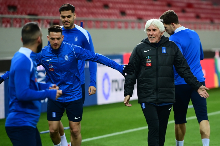 Η τελευταία προπόνηση της Εθνικής Ελλάδας στο Καραϊσκάκη πριν τον αγώνα με την Σκωτία - Βίντεο, φωτογραφίες