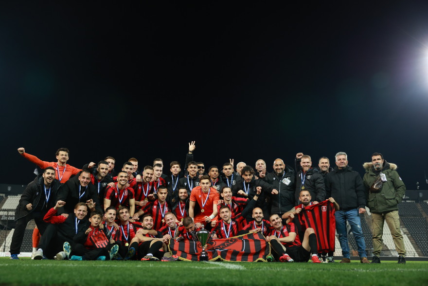 Ο Απόλλων Καλαμαριάς κατέκτησε για πρώτη φορά στην ιστορία του το Κύπελλο ΕΠΣ Μακεδονίας - Δείτε φωτογραφίες και βίντεο