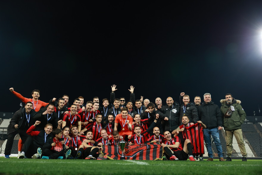 Ο Απόλλων Καλαμαριάς κατέκτησε για πρώτη φορά στην ιστορία του το Κύπελλο ΕΠΣ Μακεδονίας - Δείτε φωτογραφίες και βίντεο