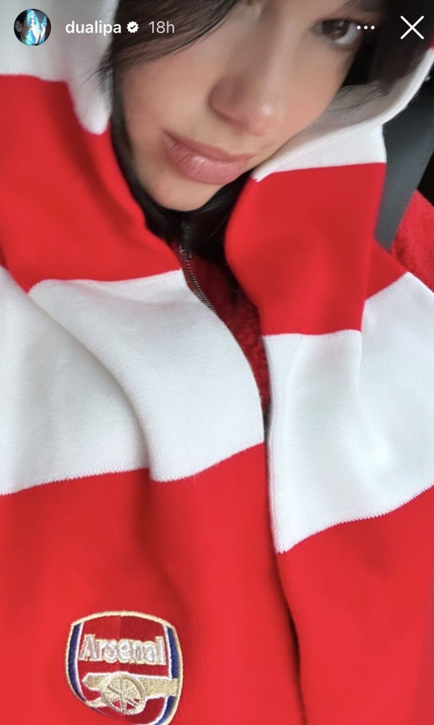 Η Ντούα Λίπα πανηγύρισε τον θρίαμβο της Άρσεναλ επί της Ρεάλ στο Emirates