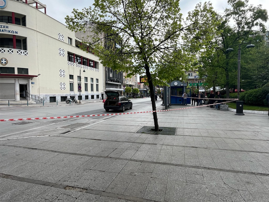 Τηλεφώνημα για εκρηκτικό μηχανισμό σε τράπεζα στο κέντρο της Λάρισας