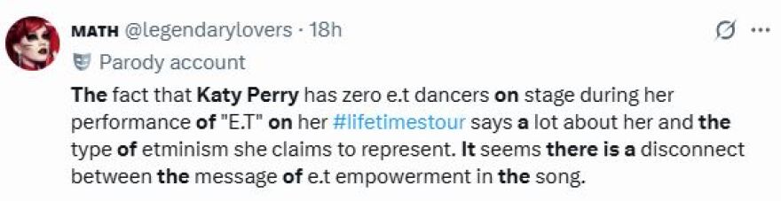 Η Πέρι δέχτηκε κριτική επειδή τραγούδησε το «Woman's World» πλαισιωμένη από άντρες χορευτές - «Δεν την ενδιαφέρει ο φεμινισμός», γράφουν