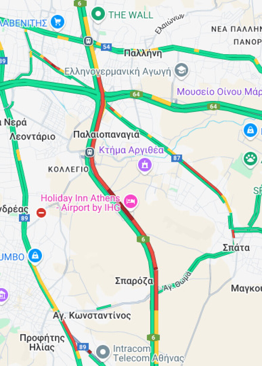 Αυξημένη κίνηση στην Αττική Οδό