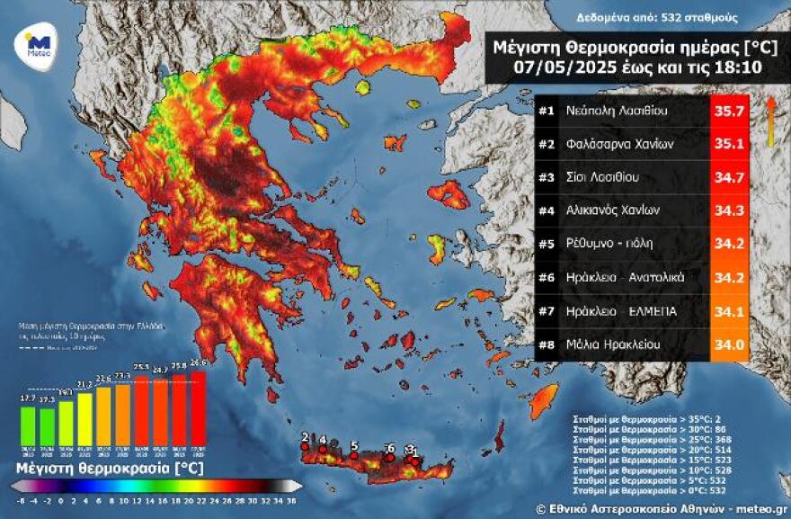 Καιρός: Επιμένουν και σήμερα οι υψηλές θερμοκρασίες και η σκόνη - Έρχεται πολικός αεροχείμμαρος να ρίξει τον υδράργυρο