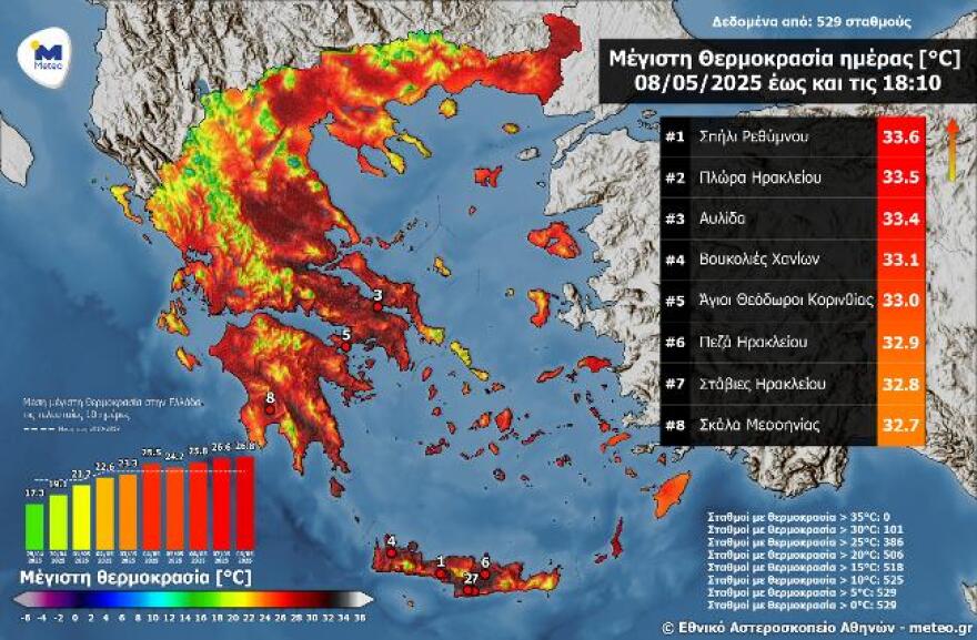 Καιρός: Ζέστη με σκόνη και σήμερα - Δροσίζει το Σαββατοκύριακο και καθαρίζει η ατμόσφαιρα
