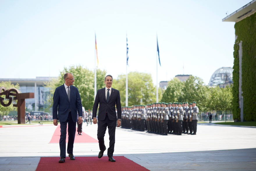 Δείτε live τις δηλώσεις Μητσοτάκη - Μερτς στο Βερολίνο