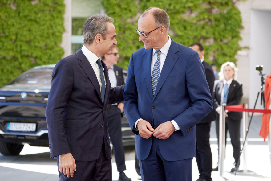 Δείτε live τις δηλώσεις Μητσοτάκη - Μερτς στο Βερολίνο