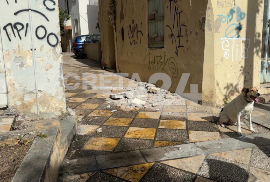 Σεισμός 6,1 Ρίχτερ στην Κρήτη: Ζημιές σε κτίρια από τη δόνηση, δείτε βίντεο και εικόνες