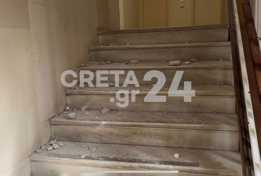 Σεισμός 6,1 Ρίχτερ στην Κρήτη: Ζημιές σε κτίρια από τη δόνηση, δείτε βίντεο και εικόνες