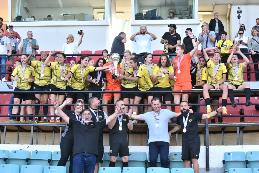 Νταμπλ η ΑΕΚ, 2-0 τον Παναθηναϊκό στον τελικό Κυπέλλου ποδοσφαίρου γυναικών - Βίντεο, φωτογραφίες 