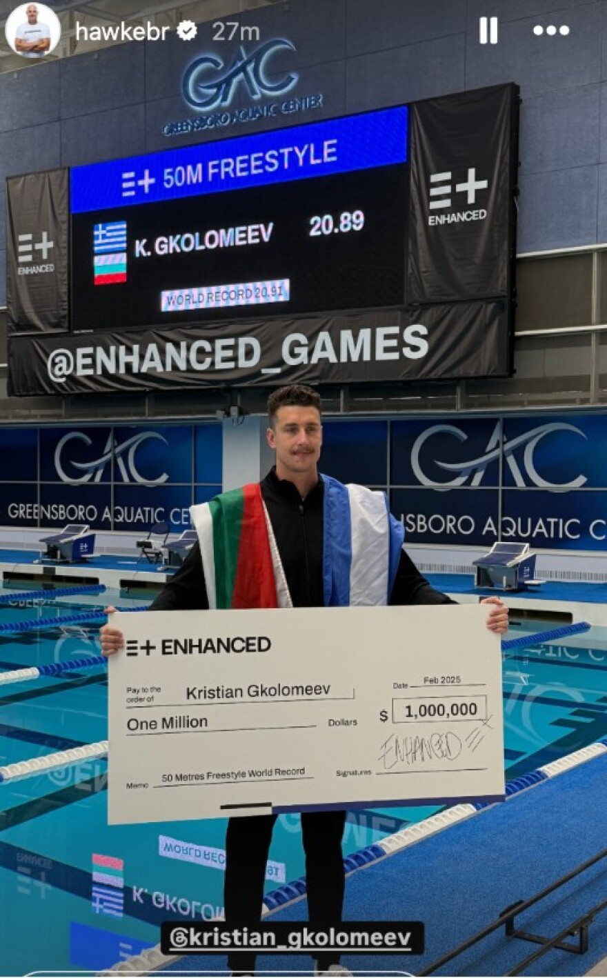 Enhanced Games: Οι «Ενισχυμένοι Αγώνες» αποκτούν τον Έλληνα ήρωα τους - Ο Γκολομέεβ, το «παγκόσμιο ρεκόρ» στα 50μ ελεύθερο, το 1 εκατ. δολάρια και η... ντόπα