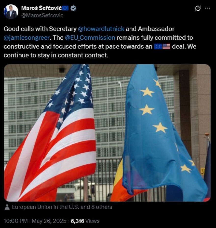 Πρώτη επικοινωνία ΕΕ - ΗΠΑ για τους δασμούς - Για «καλή συνομιλία» κάνει λόγο ο Ευρωπαίος Επίτροπος