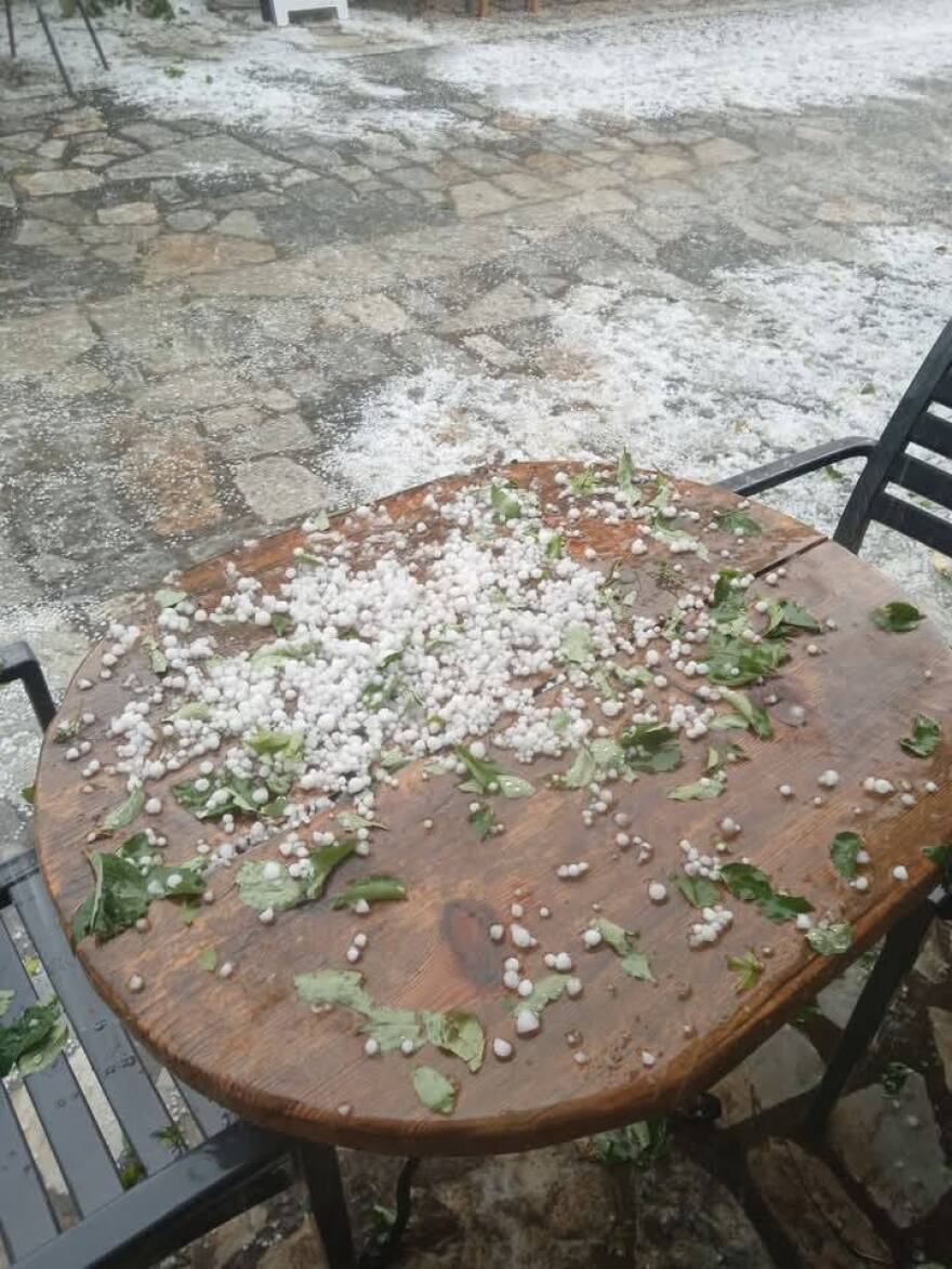 Ισχυρή χαλαζόπτωση σε περιοχές της Λακωνίας - Δείτε φωτογραφίες