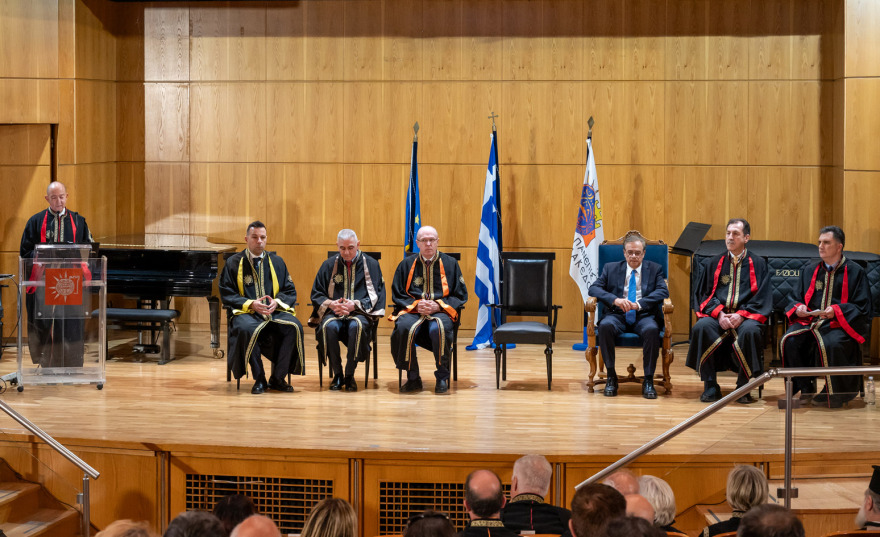 O Γκίκας Χαρδούβελης αναγορεύθηκε επίτιμος διδάκτορας του Πανεπιστημίου Μακεδονίας 
