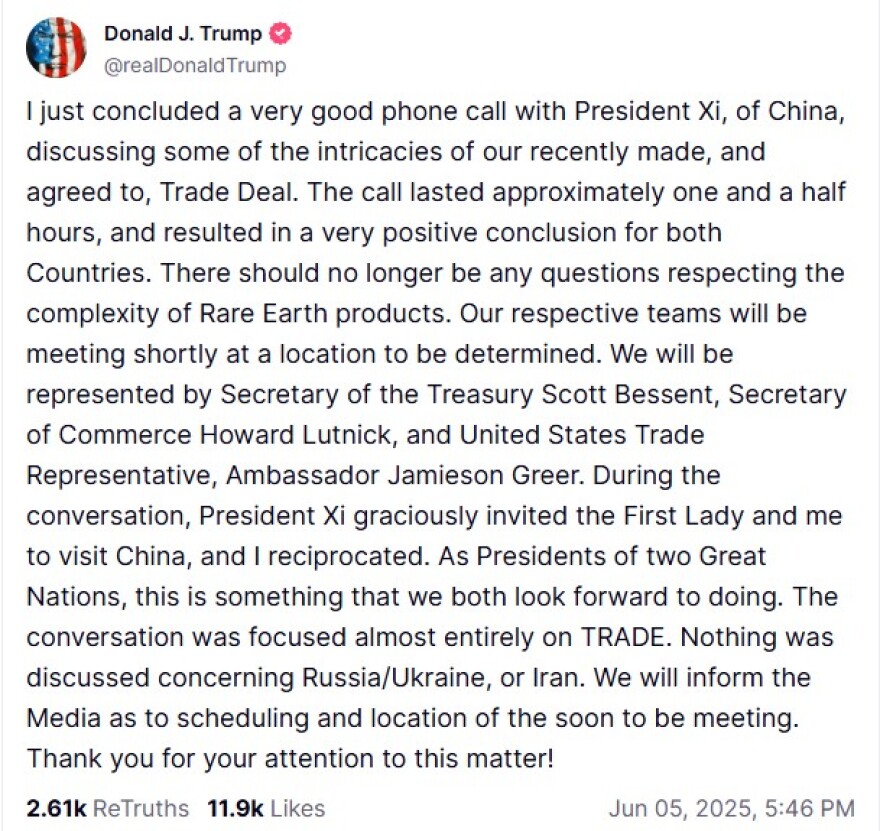 Σε θετικό κλίμα η επικοινωνία μου με τον Σι , λέει ο Τραμπ: Σύντομα νέα συνάντηση για τις εμπορικές σχέσεις των δύο χωρών