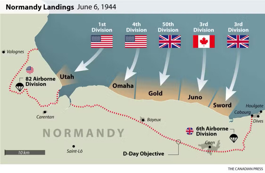 D-Day: 81 χρόνια από την απόβαση των Συμμάχων στη Νορμανδία