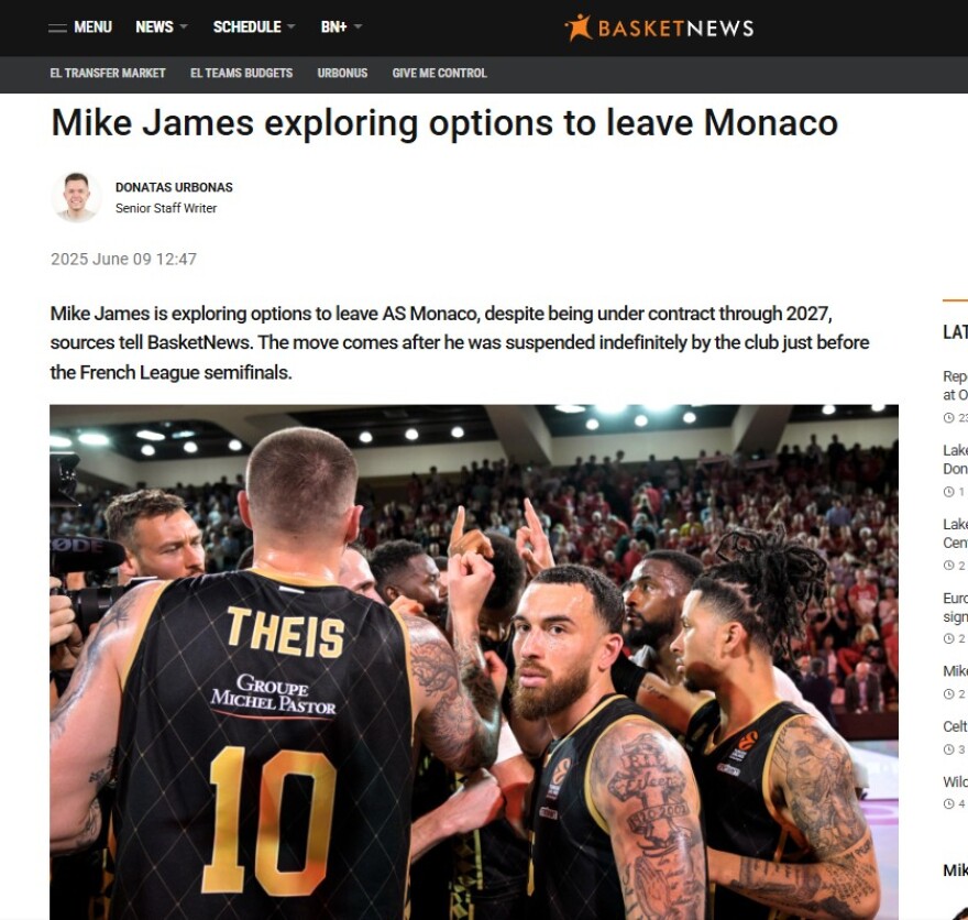 Ο Μάικ Τζέιμς σκέφτεται να αποχωρήσει από τη Μονακό