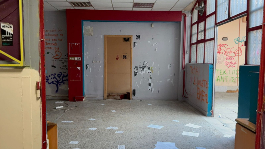 Εκκενώθηκε μέσα σε λίγες ώρες η νέα κατάληψη του κυλικείου Ιατρικής του ΑΠΘ 