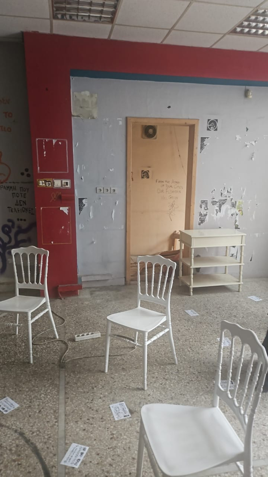 Εκκενώθηκε μέσα σε λίγες ώρες η νέα κατάληψη του κυλικείου Ιατρικής του ΑΠΘ 