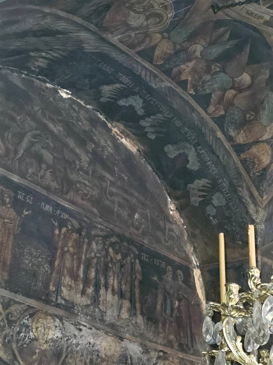 Στις Μονές Ξενοφώντος, Δοχειαρίου και Σίμωνος Πέτρας προκάλεσε ζημιές ο σεισμός των 5,3 Ρίχτερ στο Άγιο Όρος - Δείτε φωτογραφίες