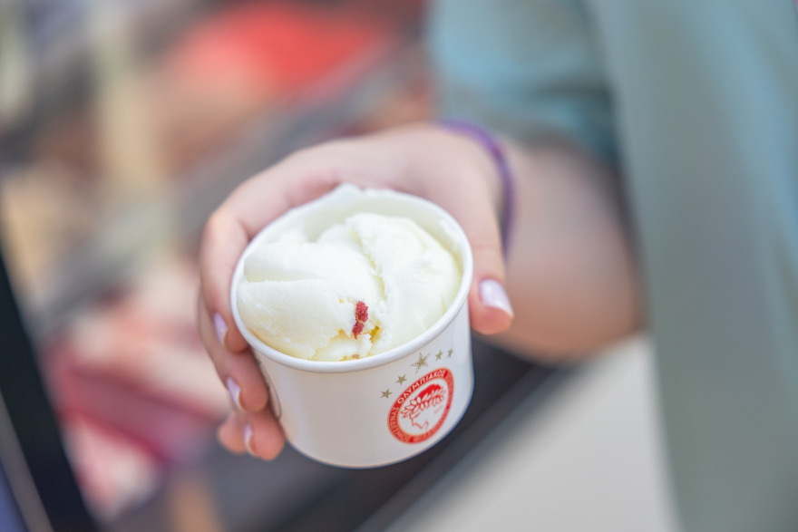 Παγωτό με επετειακή γεύση «Ολυμπιακός 100 Χρόνια» έγινε ανάρπαστο στον Πειραιά - Φωτογραφίες 