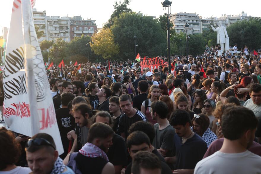 Πορεία στη Θεσσαλονίκη για την Παλαιστίνη - Δείτε φωτογραφίες