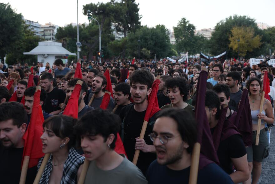 Πορεία στη Θεσσαλονίκη για την Παλαιστίνη - Δείτε φωτογραφίες