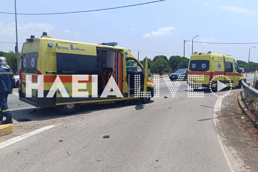 Τροχαίο με τρεις τραυματίες στην Πατρών - Πύργου, τους απεγκλώβισε η Πυροσβεστική - Δείτε βίντεο και φωτογραφίες