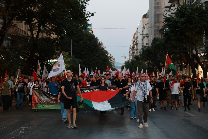 Θεσσαλονίκη: Πορεία αλληλεγγύης στον παλαιστινιακό λαό