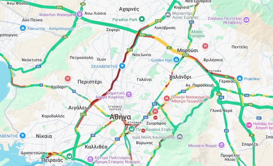 Τροχαίο στην κάθοδο του Κηφισού - Ουρές χιλιομέτρων μετά από σύγκρουση οχημάτων