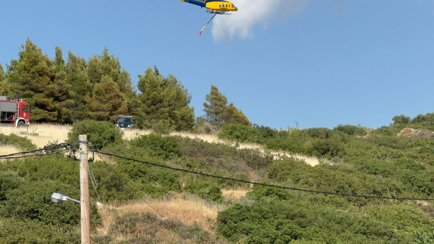 Σε ύφεση η φωτιά στην Ευκαρπία Θεσσαλονίκης - Δείτε βίντεο και φωτογραφίες