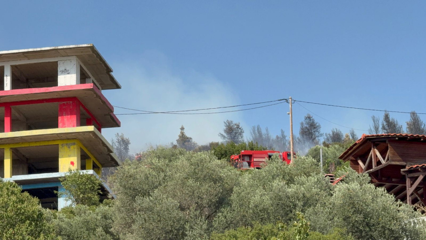 Φωτιά στην Ευκαρπία Θεσσαλονίκης πίσω από το νοσοκομείο Παπαγεωργίου - Μήνυμα από το 112