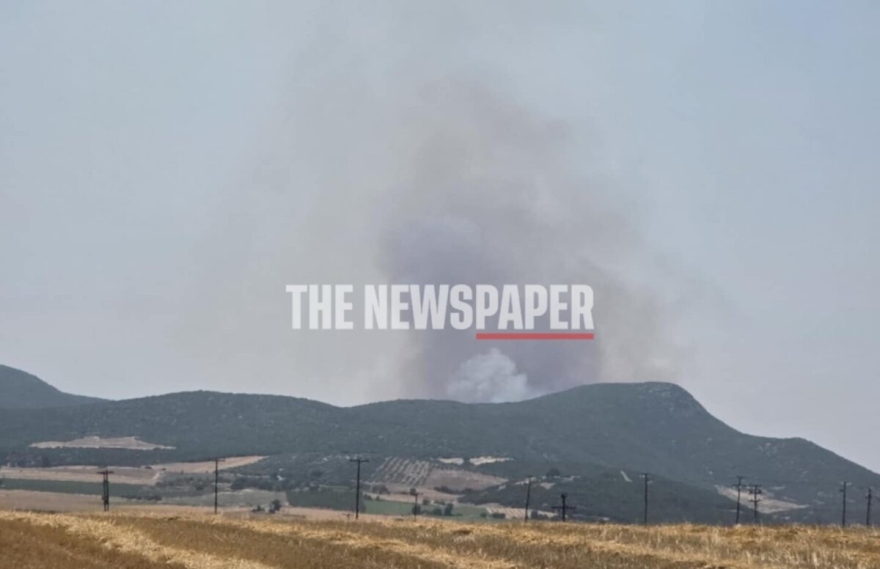 Μεγάλη φωτιά στον οικισμό Κοκκίνα στα όρια Μαγνησίας – Λάρισας