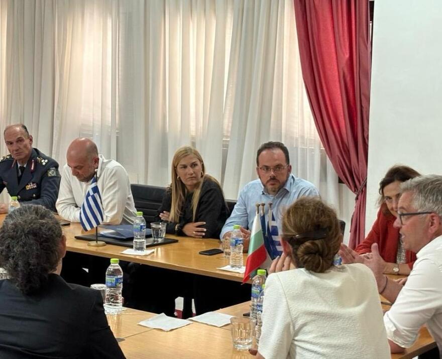 Voloudakis meeting with EU immigration commissioner and Bulgarian counterpart on the bastion