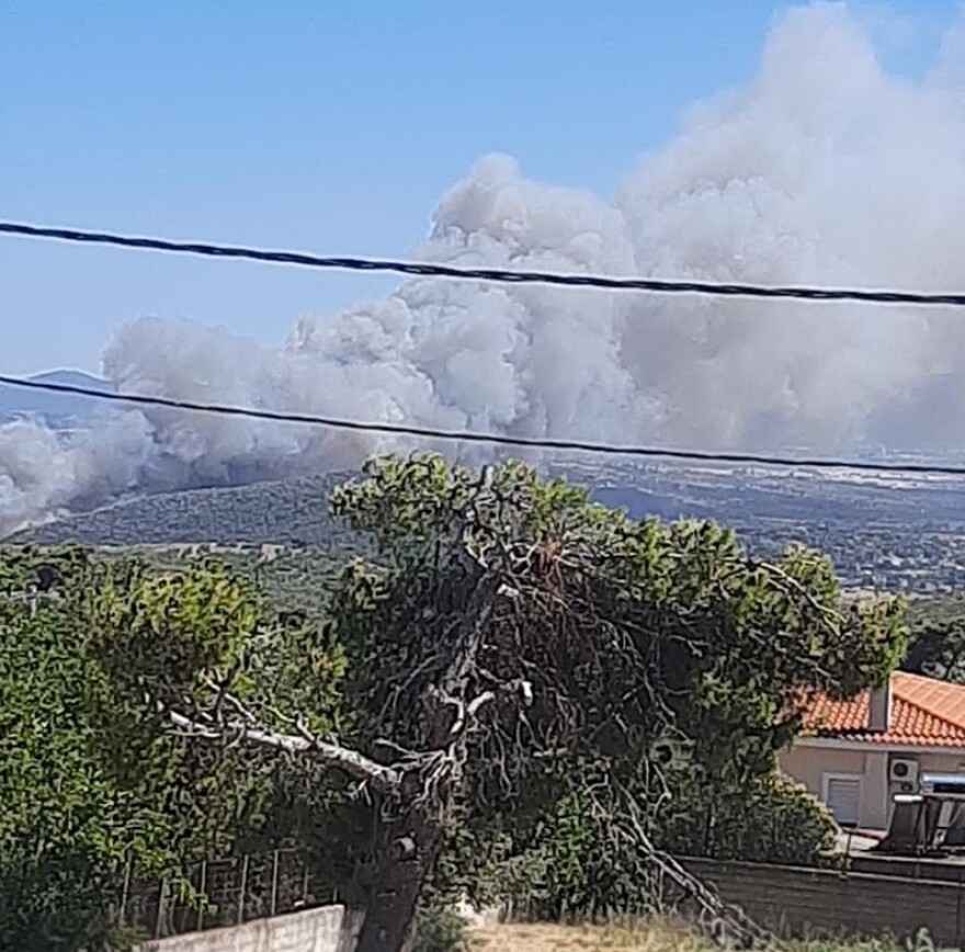 Φωτιά στη Λεωφόρο Μαραθώνος στη Ραφήνα - 112 για εκκένωση τριών οικισμών, δείτε βίντεο και φωτογραφίες