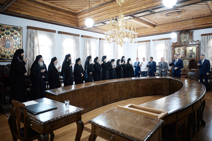Μήνυμα Μητσοτάκη από το Άγιο Όρος για τη μονή Αγίας Αικατερίνης του Σινά: Δεν υπάρχει καμία περίπτωση ο χαρακτήρας της να αλλάξει